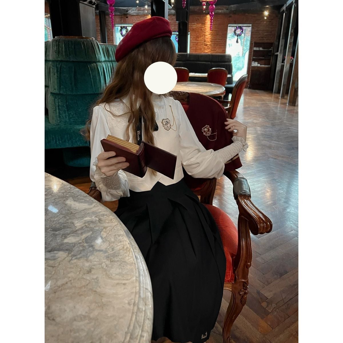 Elegant Long Skirt and Cape Ensemble