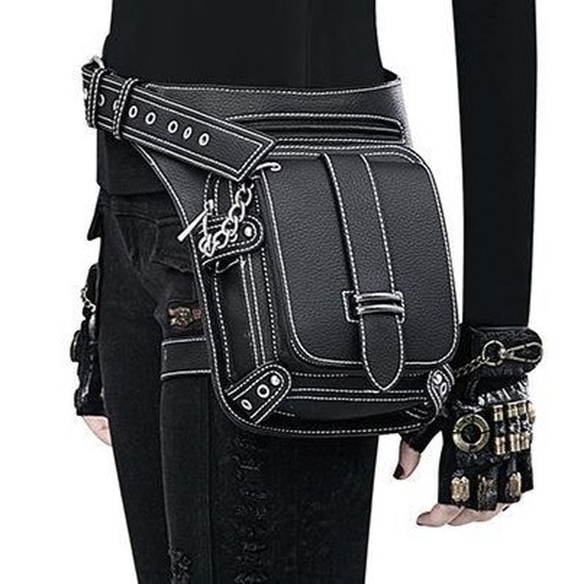 Gothic Black Side Bag
