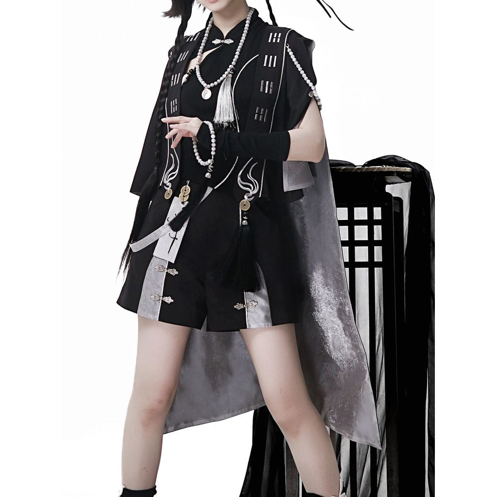 Stylish Cape Shorts Set