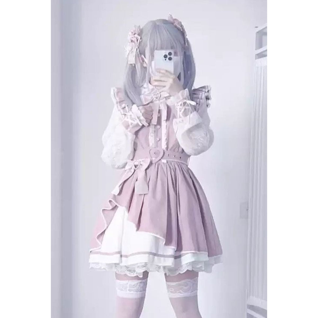 Asymmetrical Angel x Jirai-kei Dress