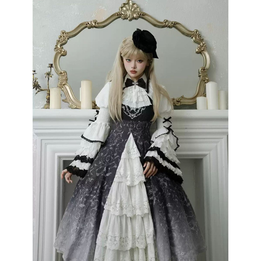 Gothic Gradient Princess Sleeve Ensemble