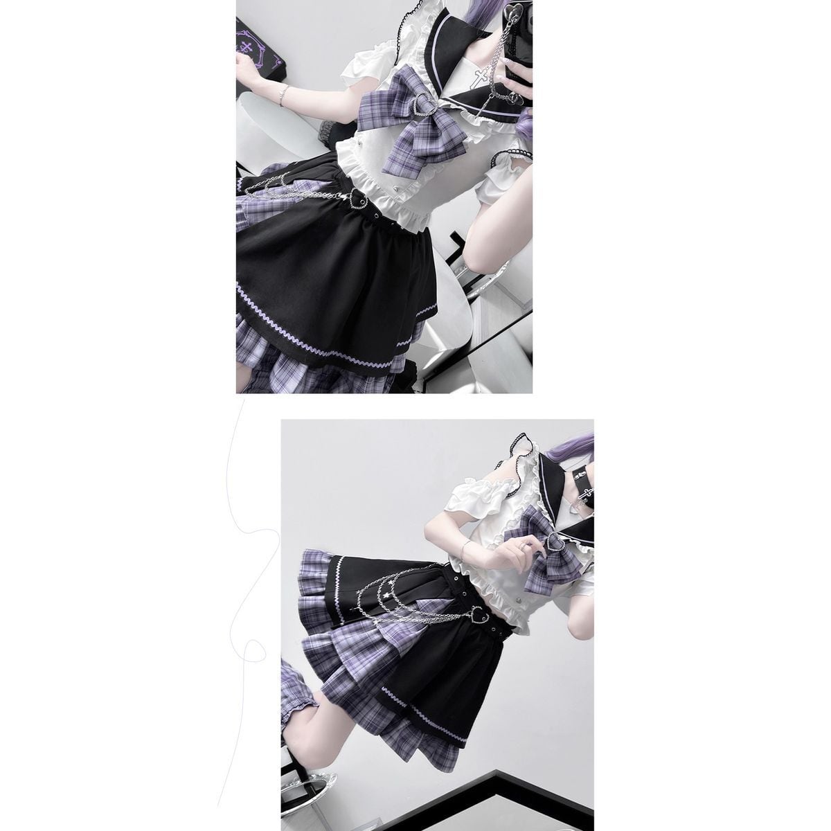 Asymmetrical Idol Stage Outfit