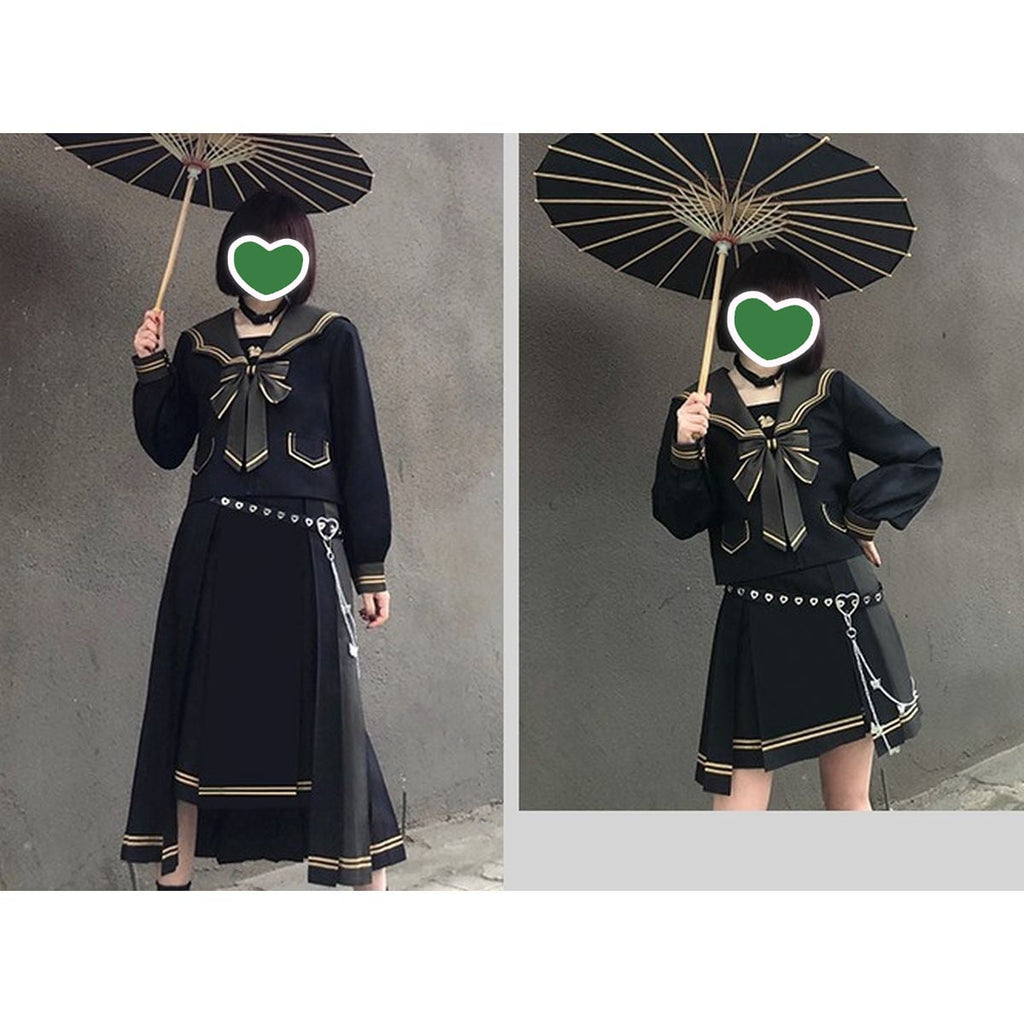 Double-Layered Sailor School Outfit