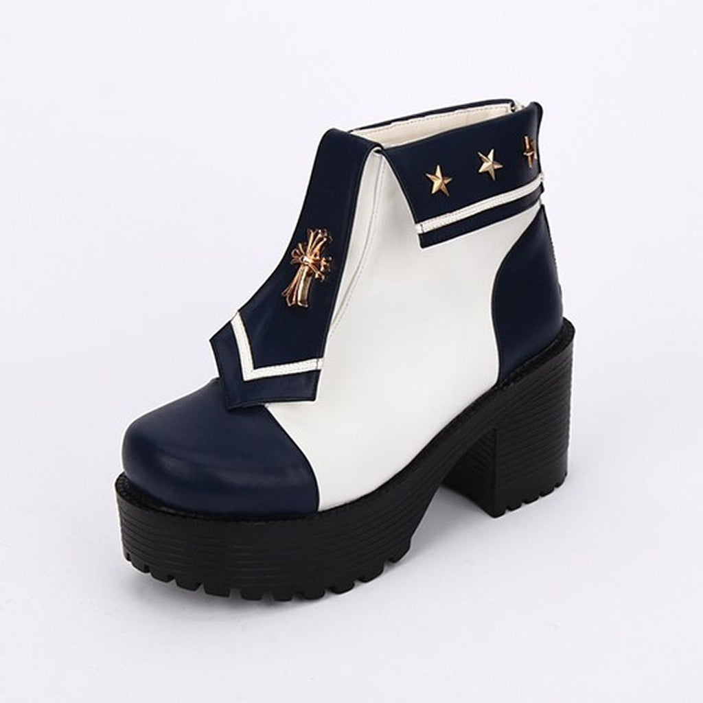 Military Style Lolita Ankle Boots