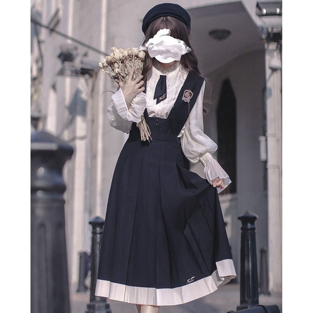 Chic Elegant Jumper Dress for School