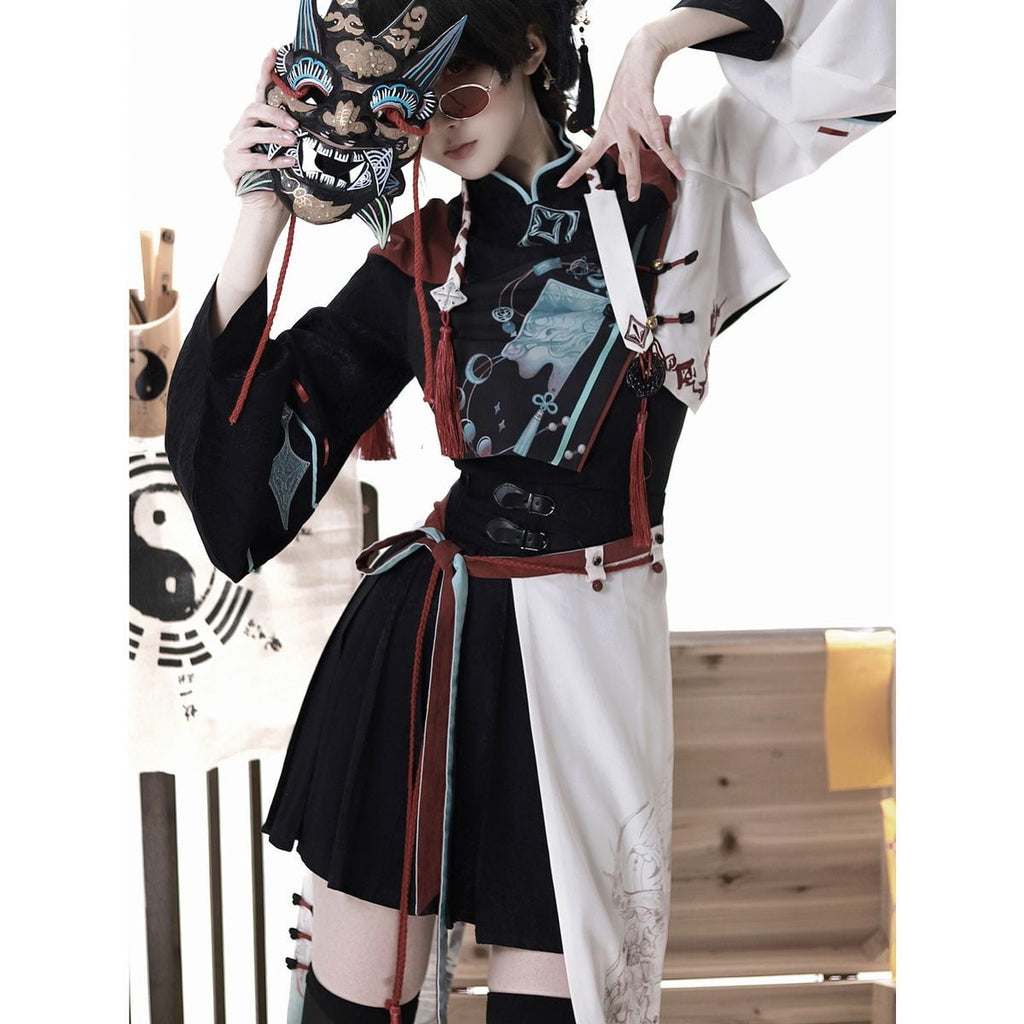 Stylish Asymmetrical Oriental Lolita Set