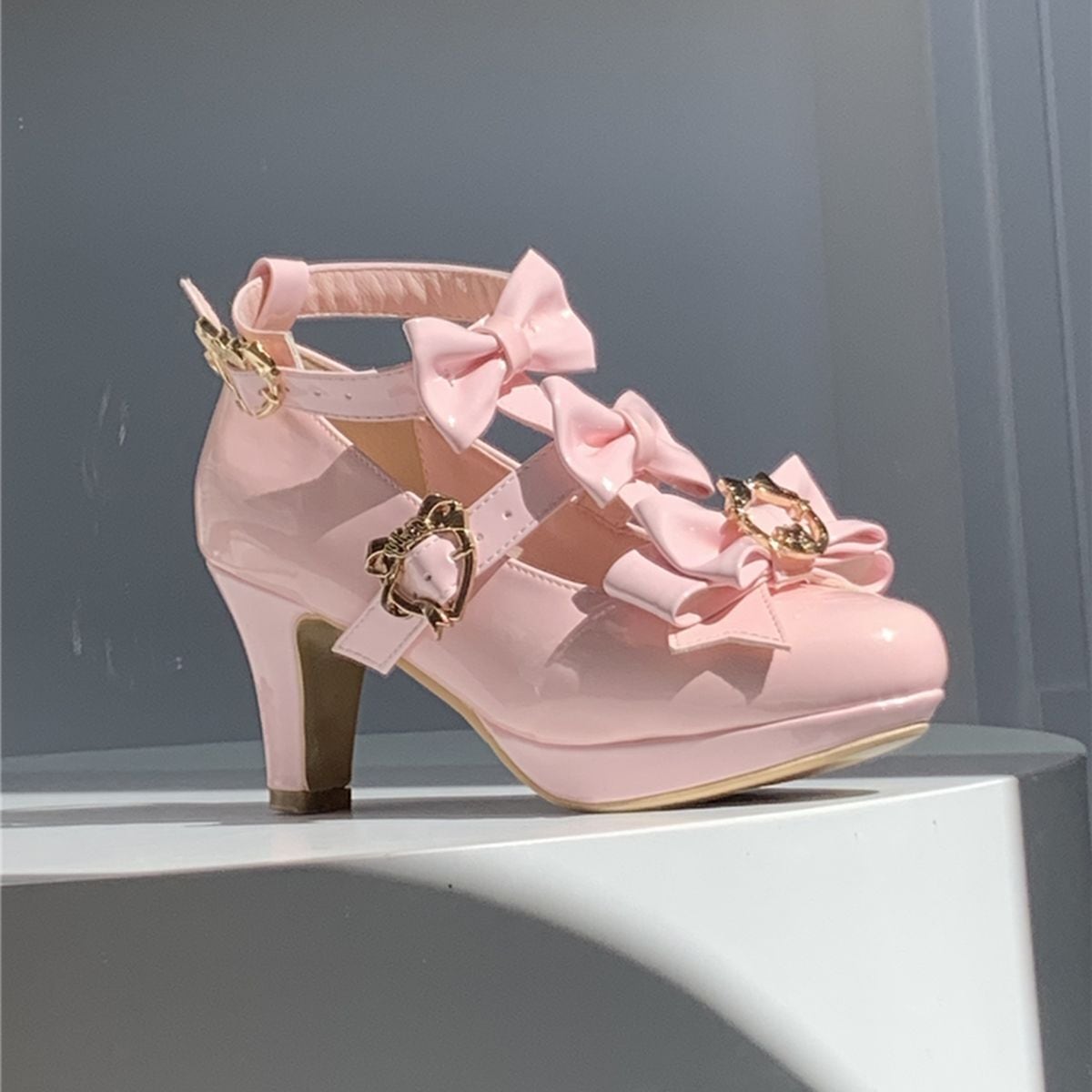 Bow Adorned Lolita High Heels