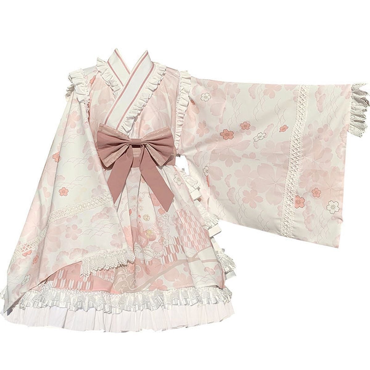 Sweet Lolita Mini Skirt Kimono Dress