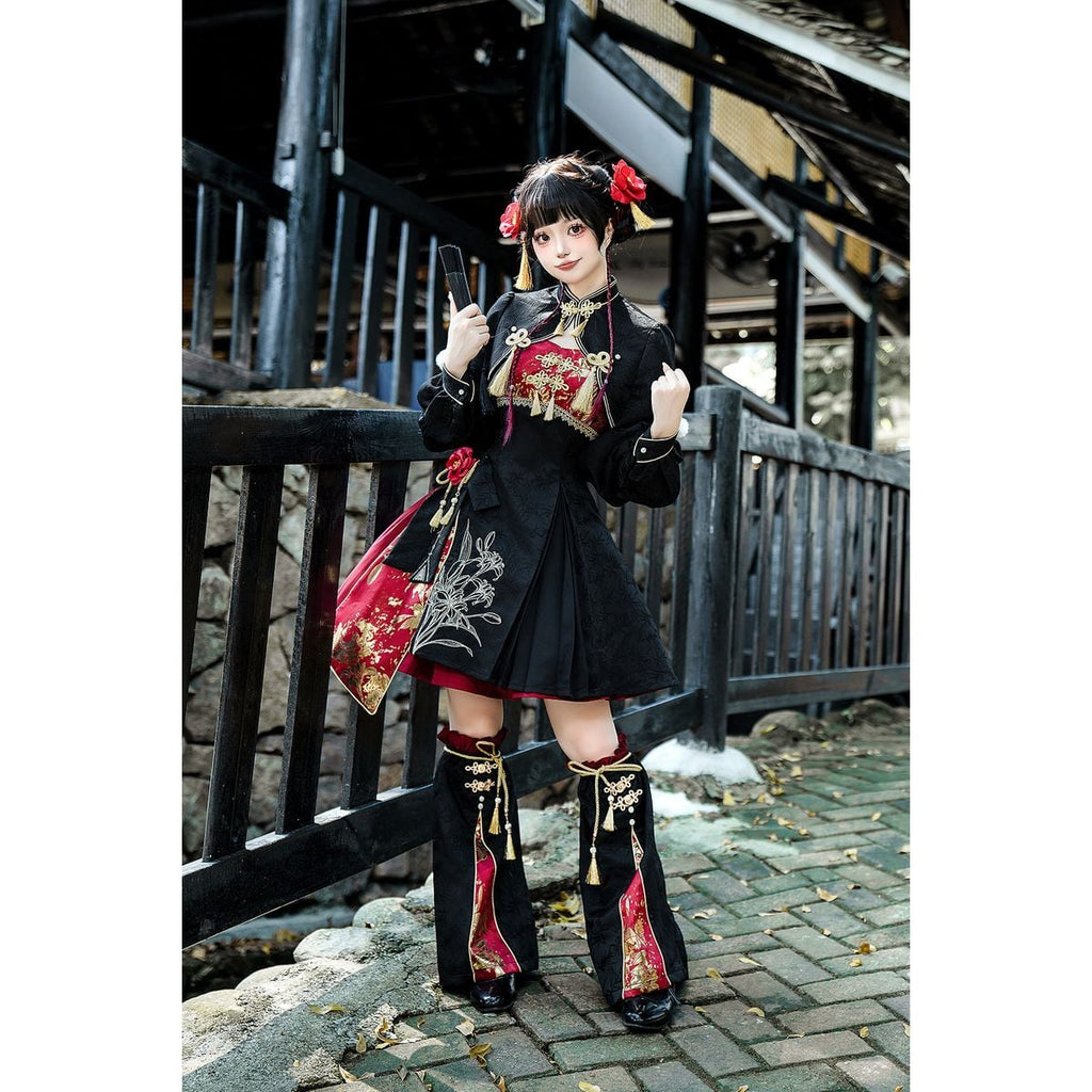 Stylish Asymmetrical Chinese Lolita Attire