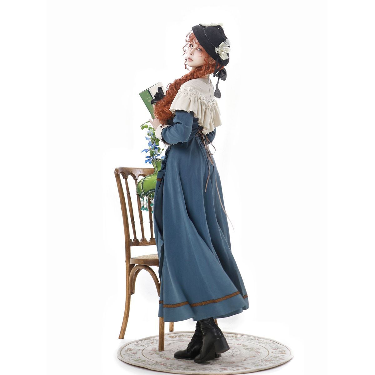 Elegant Sapphire Blue Dress