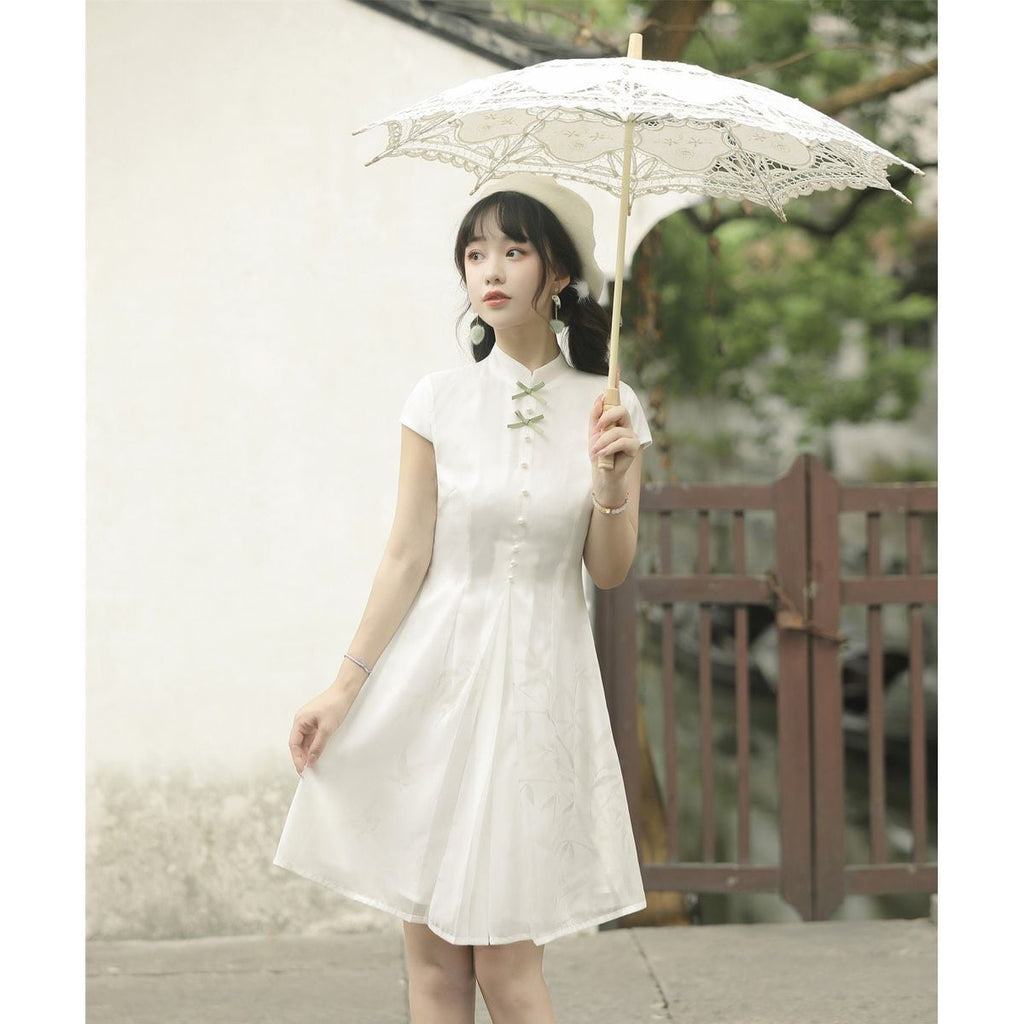 Chinese-Style Frill Dress