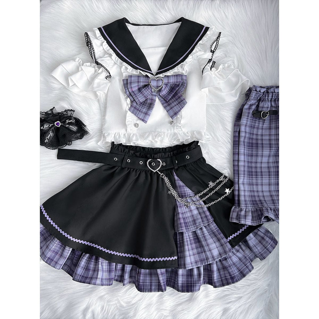 Asymmetrical Idol Stage Outfit