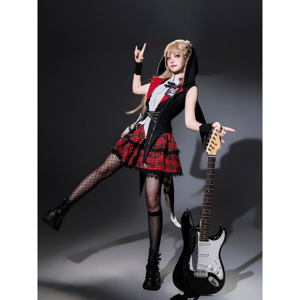 Whimsical Checkered Rabbit Set