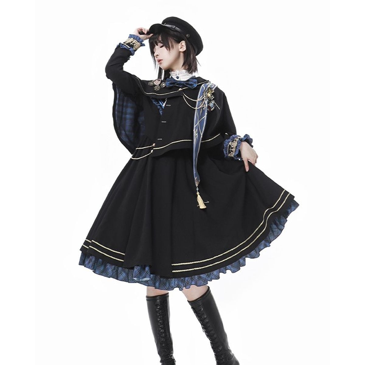 Classical Academy Cape Dress Set