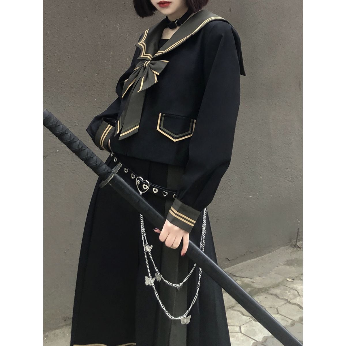 Double-Layered Sailor School Outfit