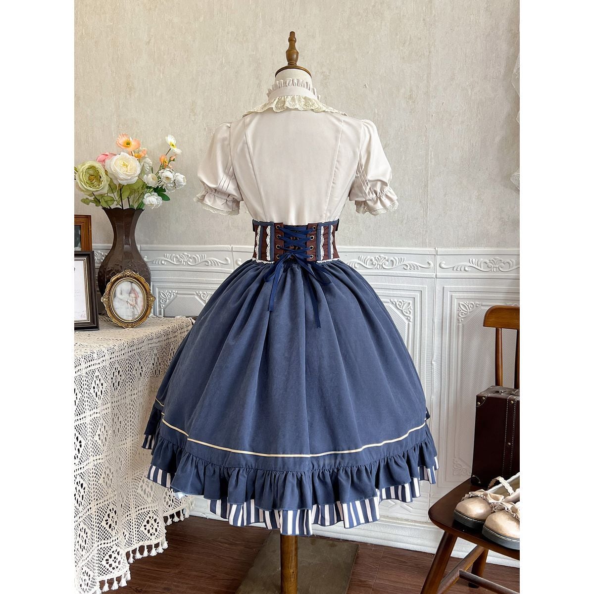 Victorian-Inspired Corset Ensemble