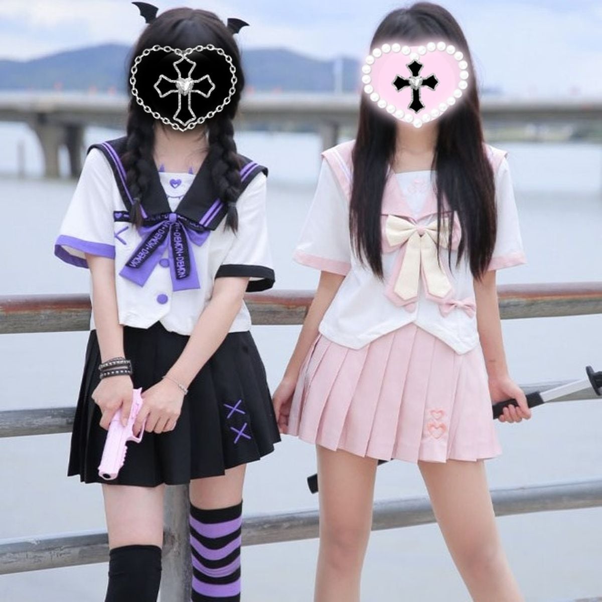 Angel and Devil Sailor Suit Set