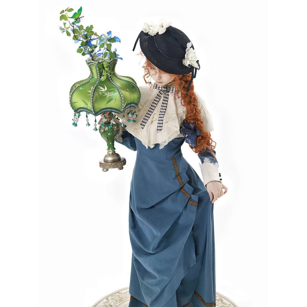 Elegant Sapphire Blue Dress