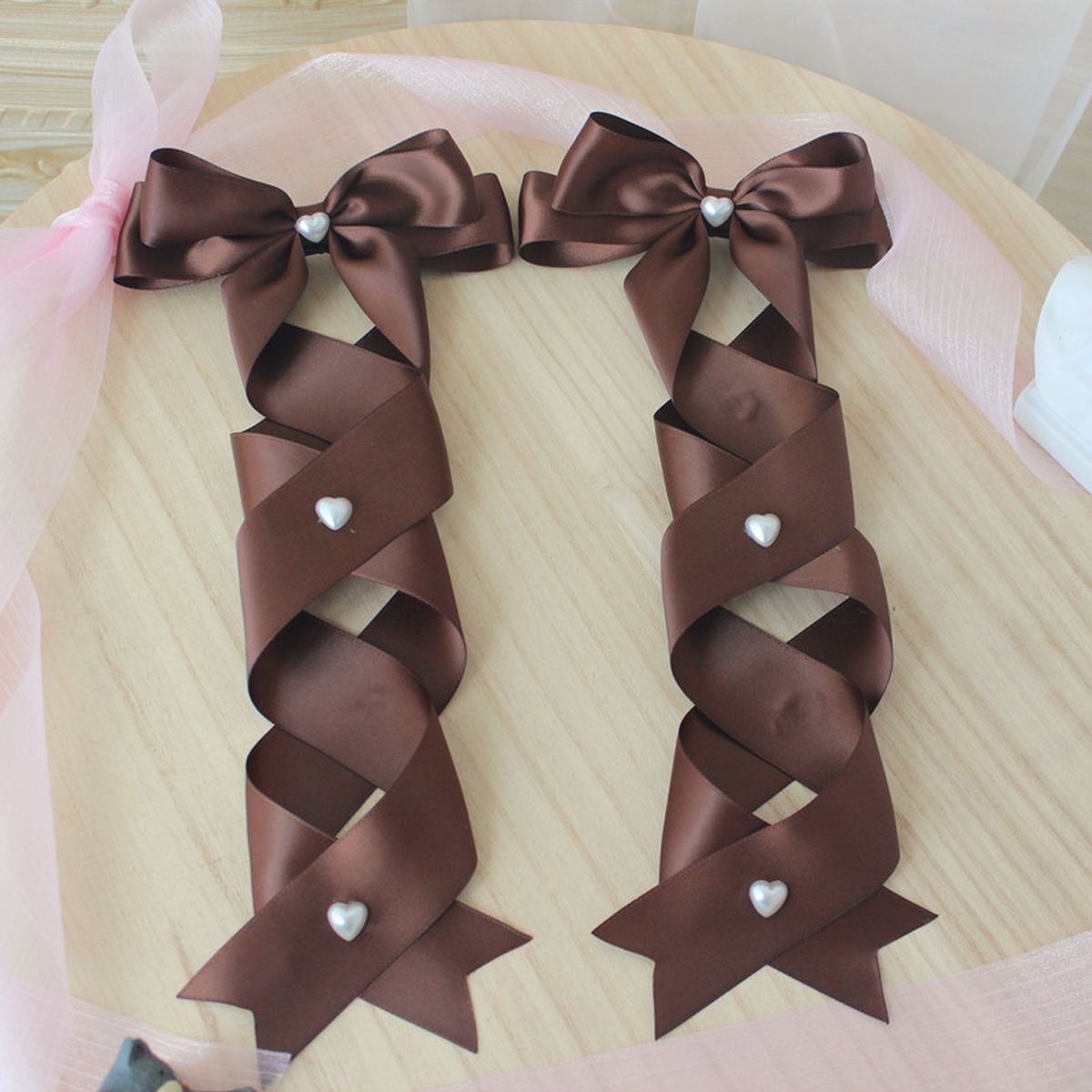 Twin Tail Ribbon Hair Accessories