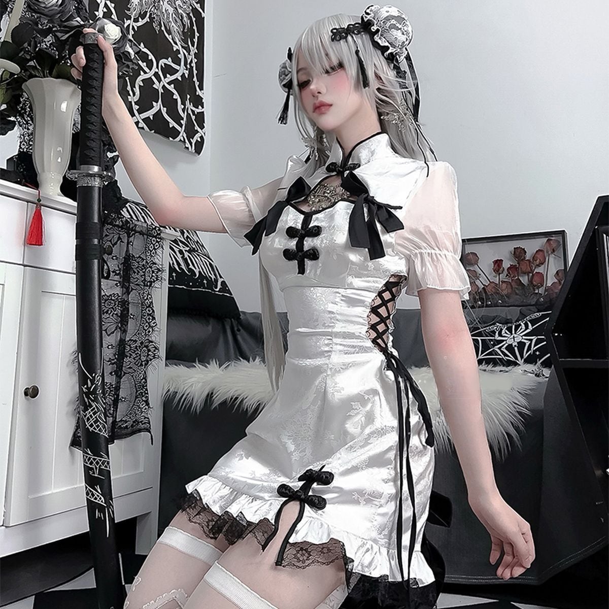 Cute Mini Chinese Style Dress