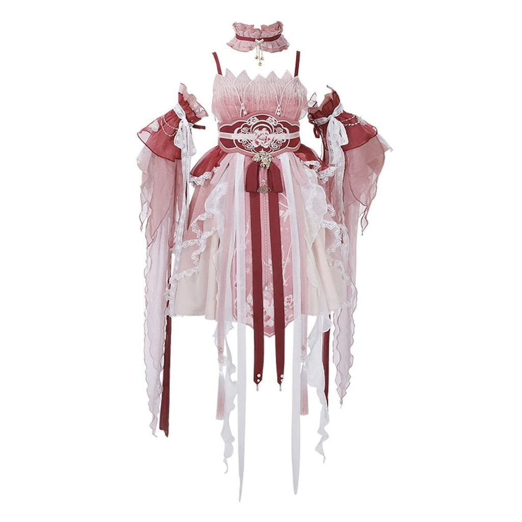 Elegant Frill Lolita Dress Ensemble