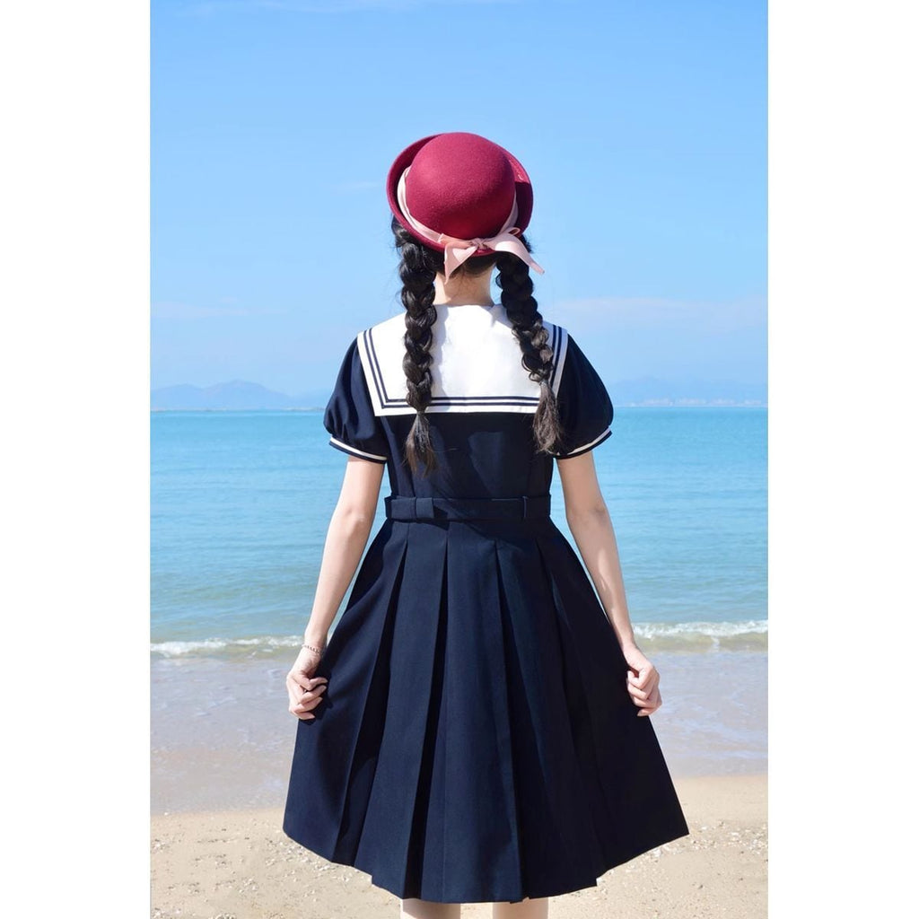 Cute Short Sleeve Sailor Outfit
