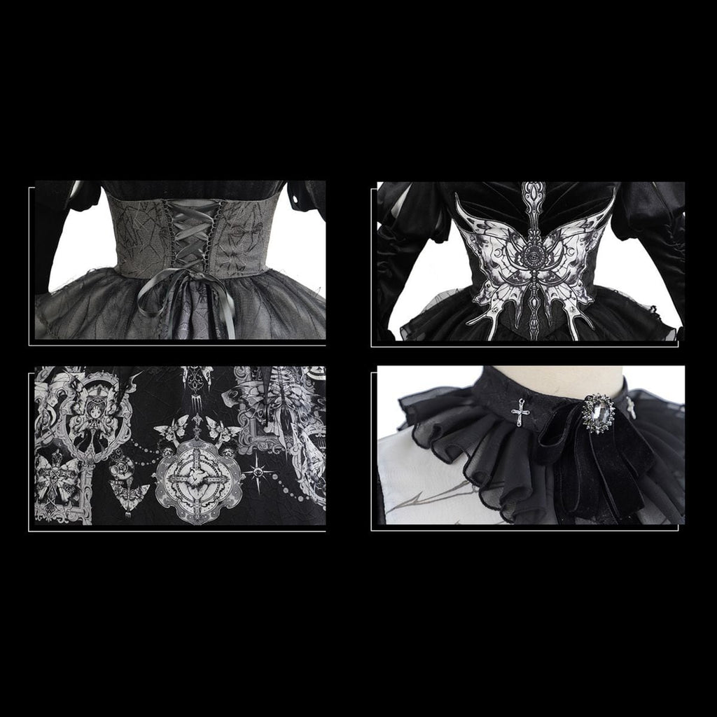 Mystical Butterfly Gothic Dress