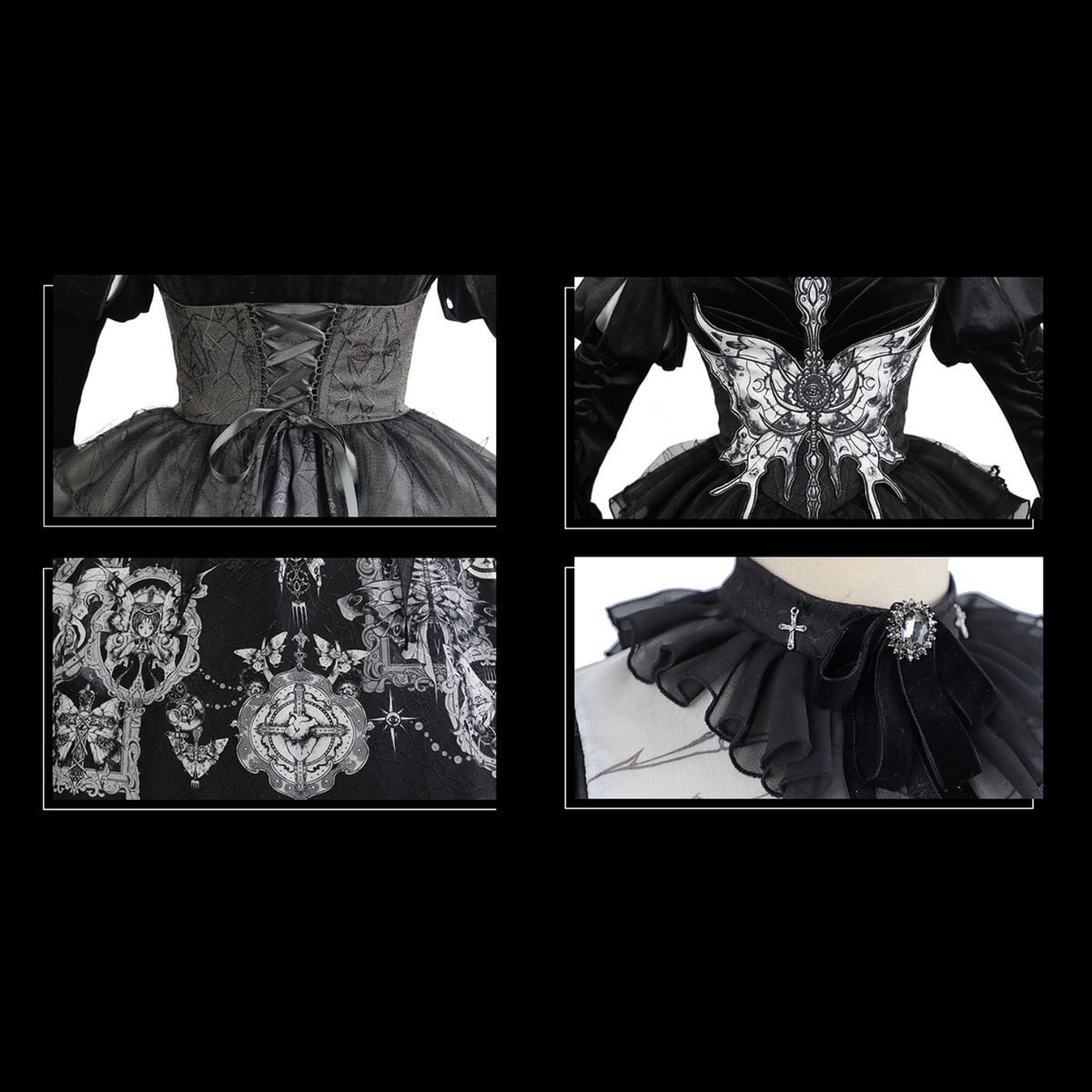 Mystical Butterfly Gothic Dress