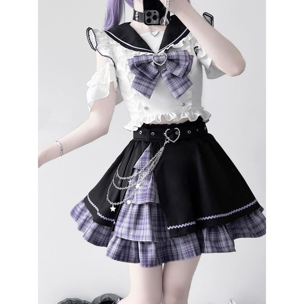 Asymmetrical Idol Stage Outfit