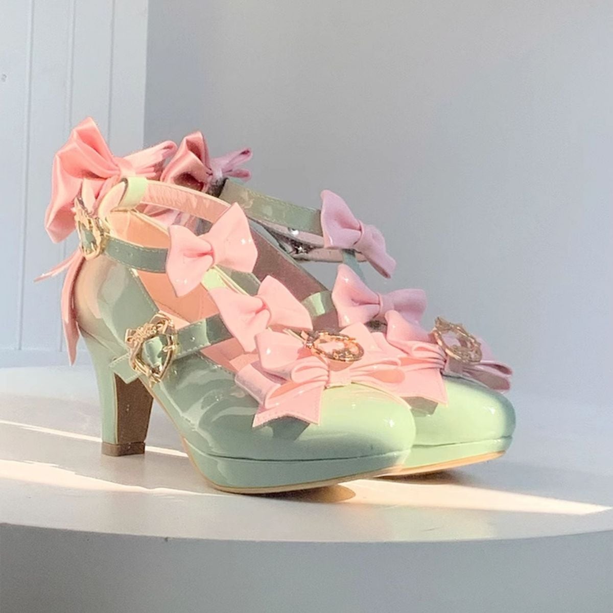 Bow Adorned Lolita High Heels