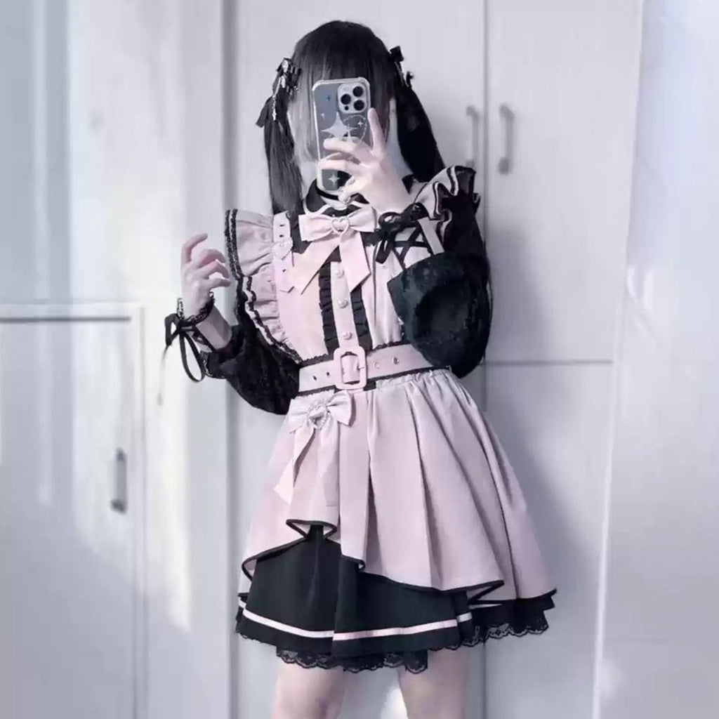 Asymmetrical Angel x Jirai-kei Dress