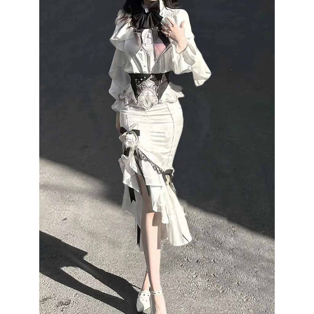 Romantic Floral Frill Set