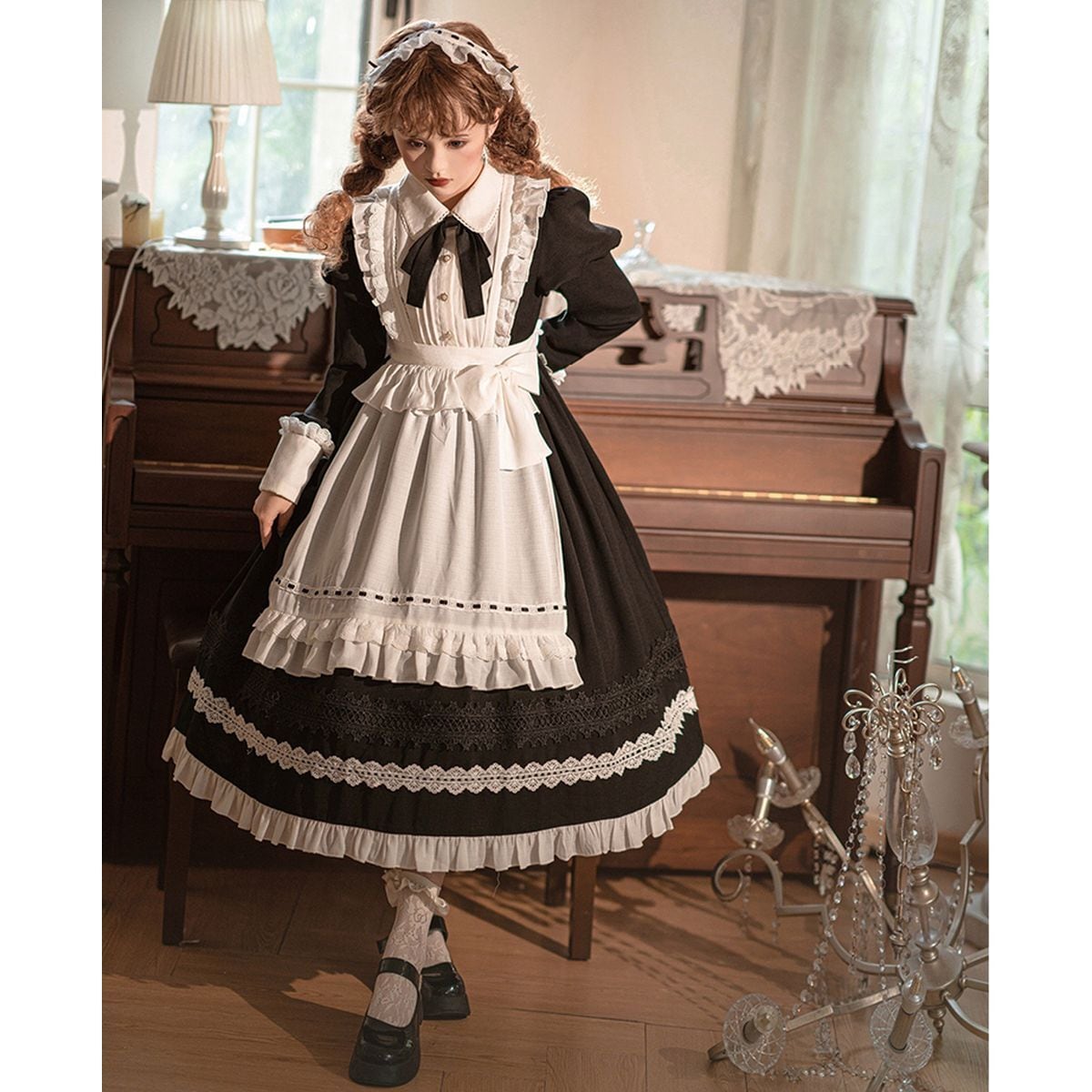 Victorian-Style Long Maid Outfit