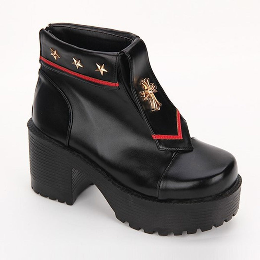 Military Style Lolita Ankle Boots