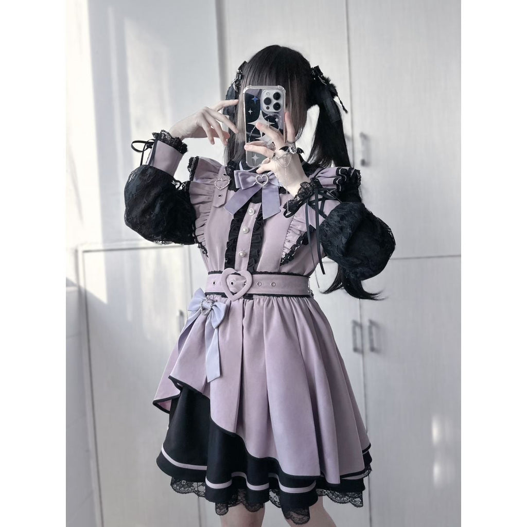 Asymmetrical Angel x Jirai-kei Dress