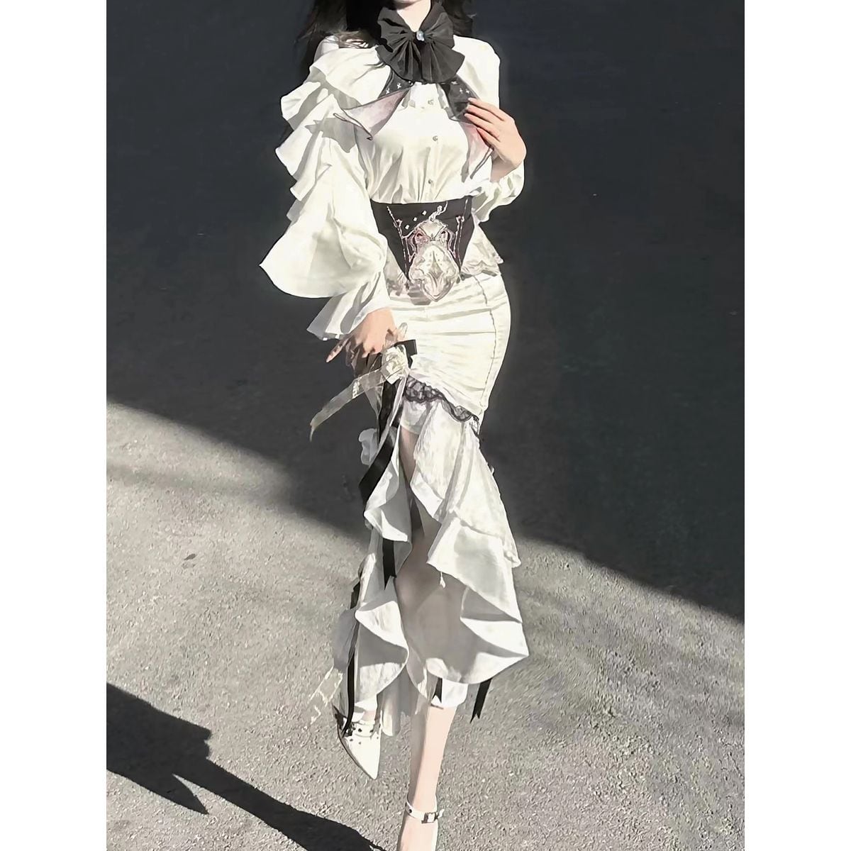 Romantic Floral Frill Set