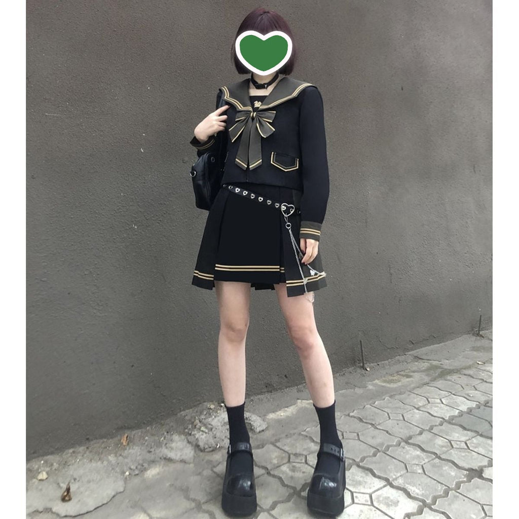 Double-Layered Sailor School Outfit