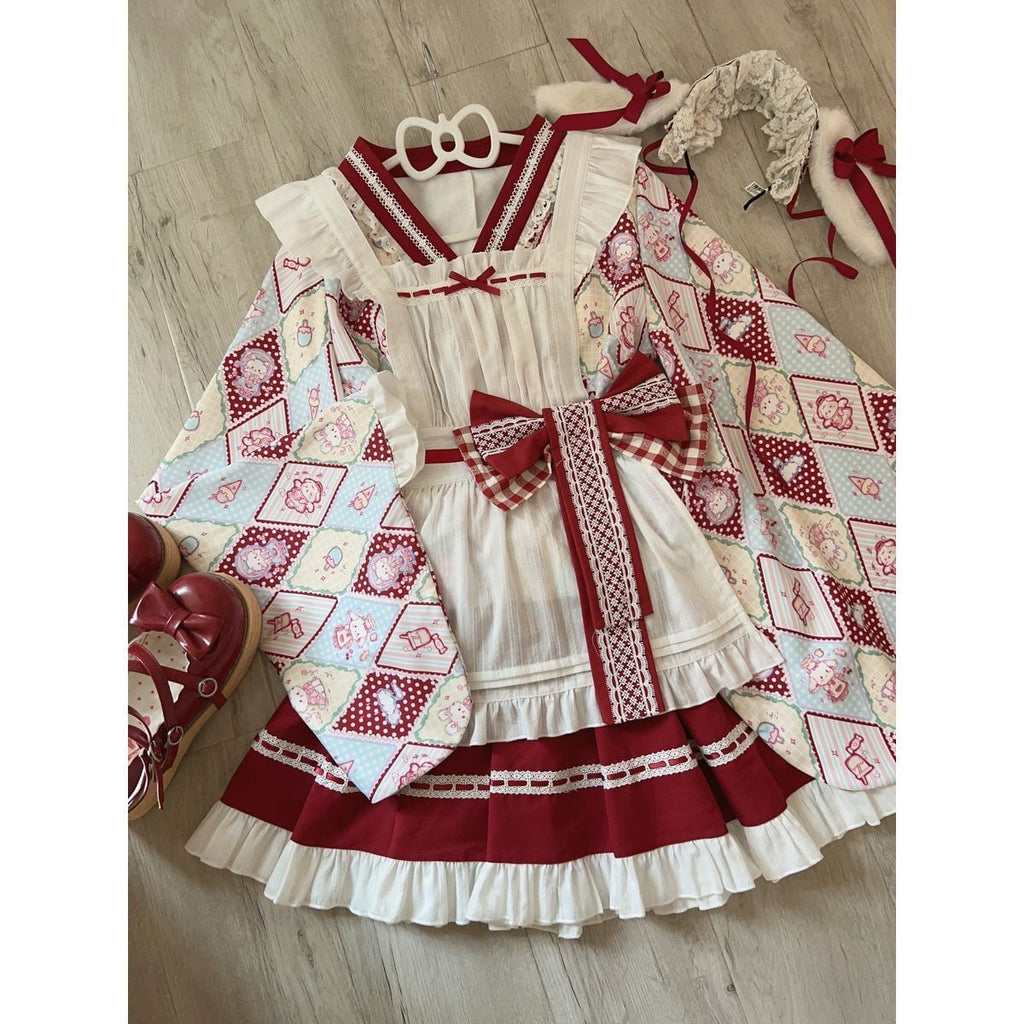Japanese Style Frill Maid Outfit