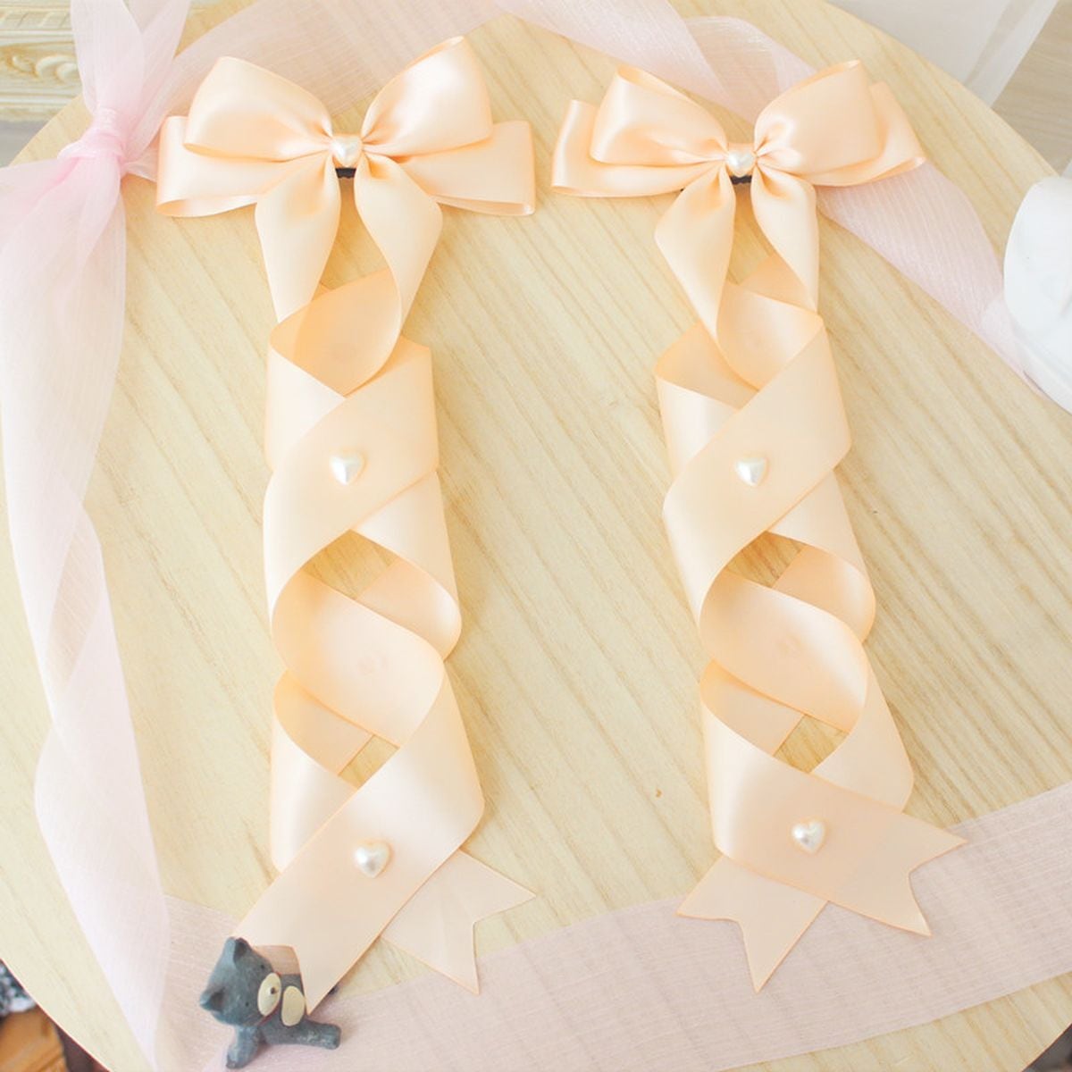 Twin Tail Ribbon Hair Accessories