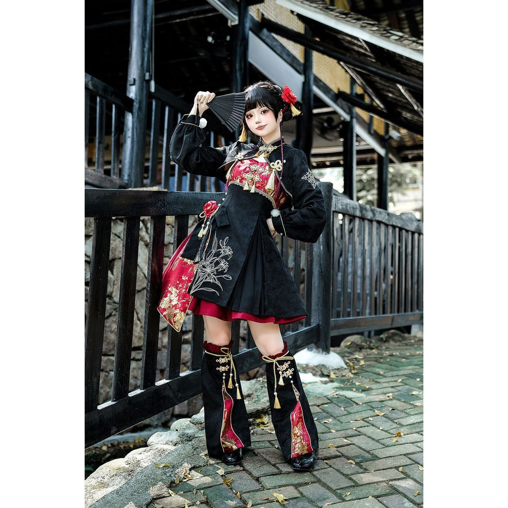 Stylish Asymmetrical Chinese Lolita Attire