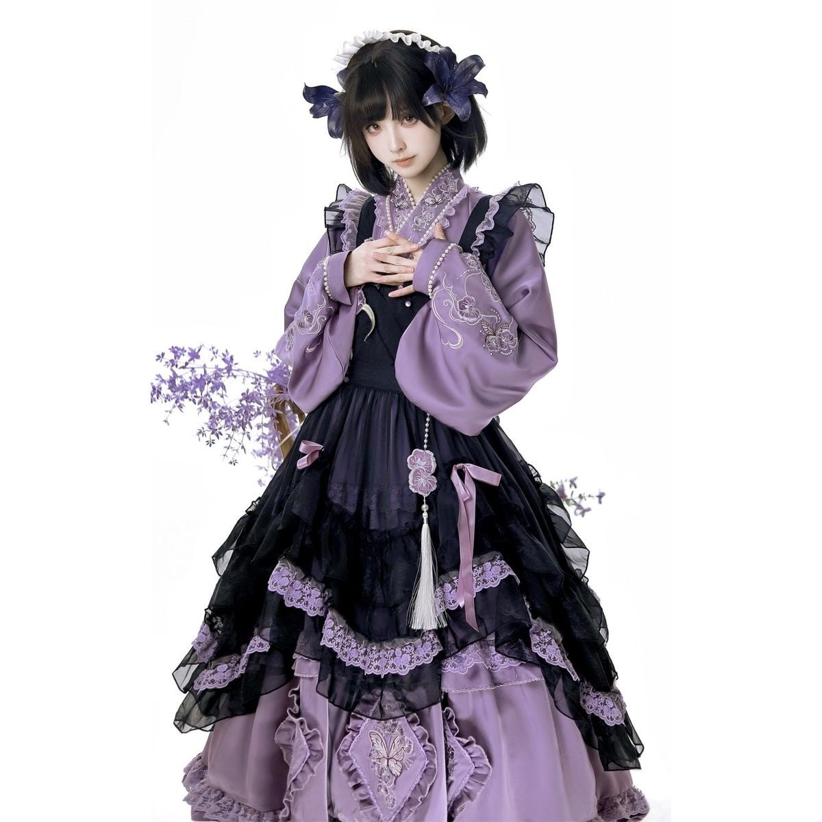 Lavender & Noir Frill Ensemble