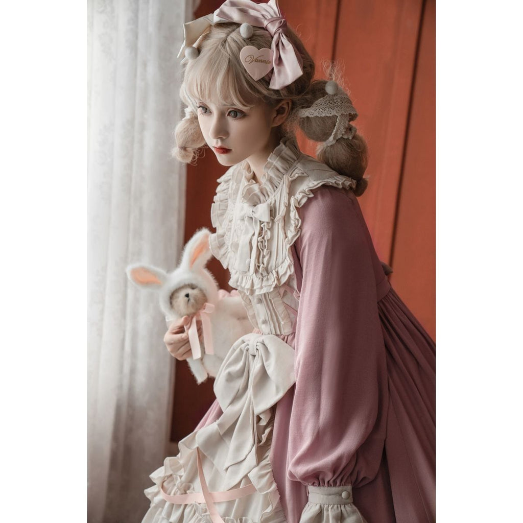 Elegant Snow White Ruffled Dress