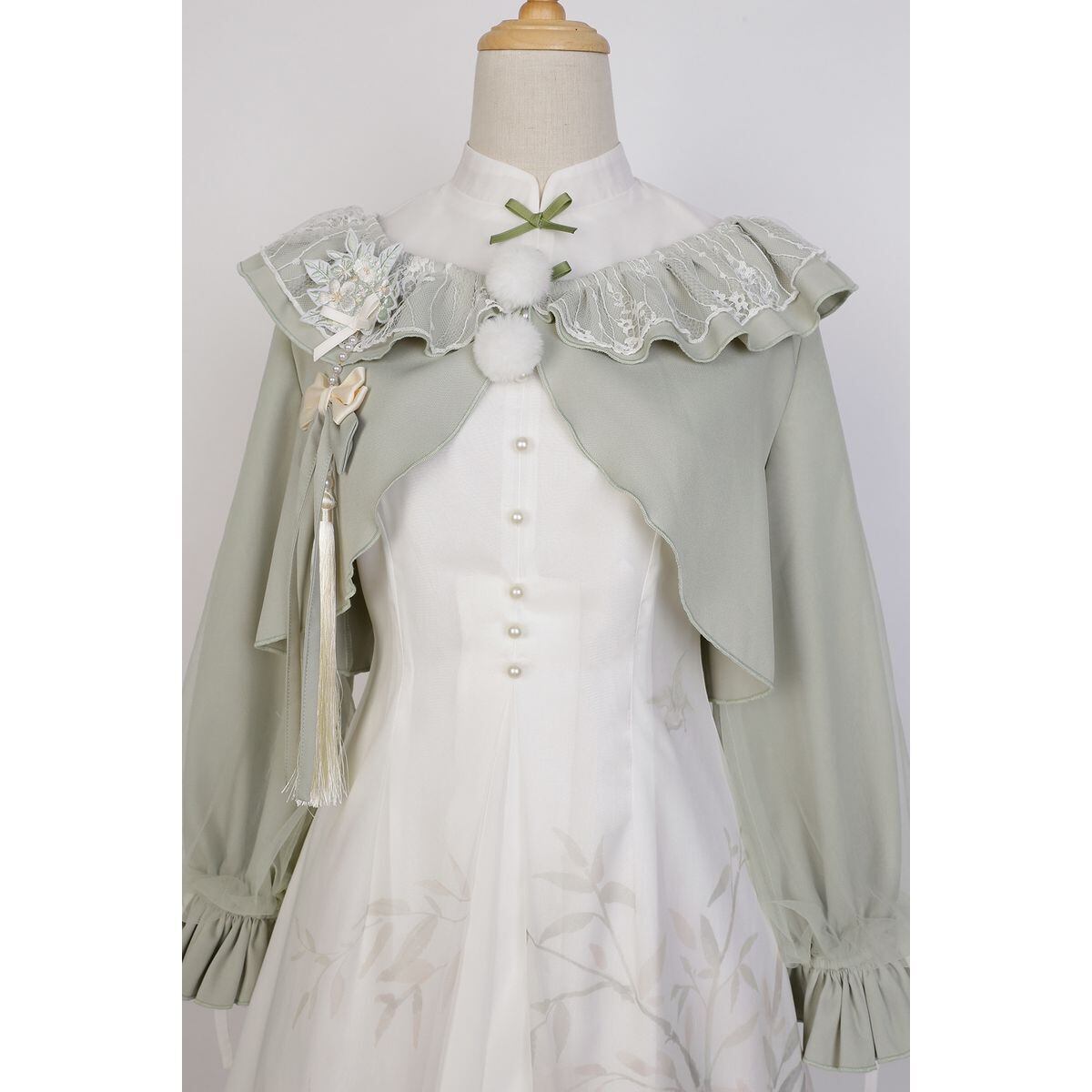 Chinese-Style Frill Dress