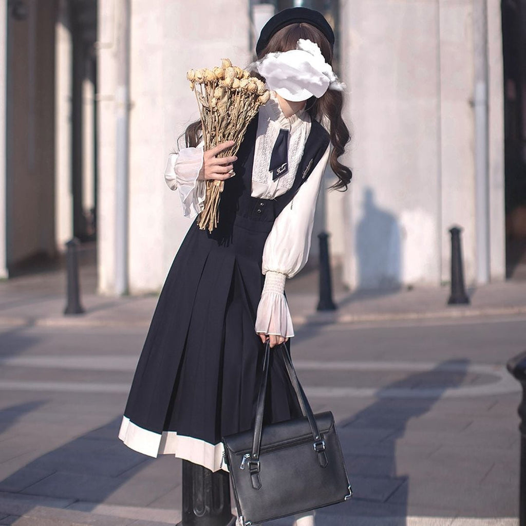 Chic Elegant Jumper Dress for School