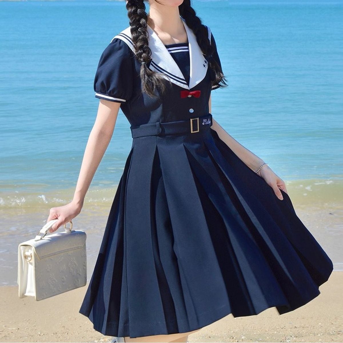 Cute Short Sleeve Sailor Outfit