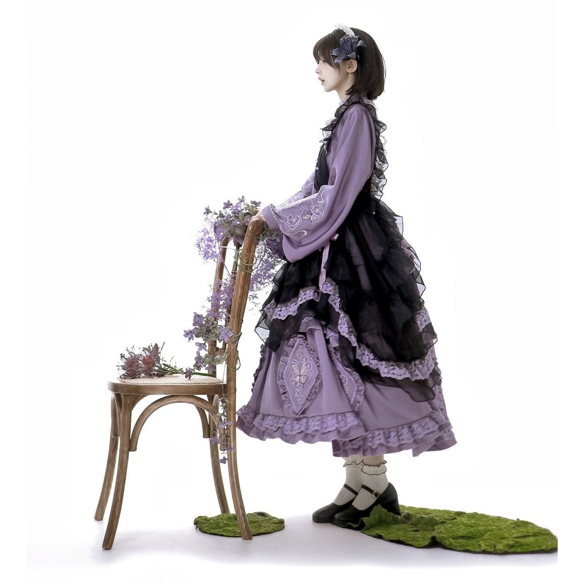 Lavender & Noir Frill Ensemble