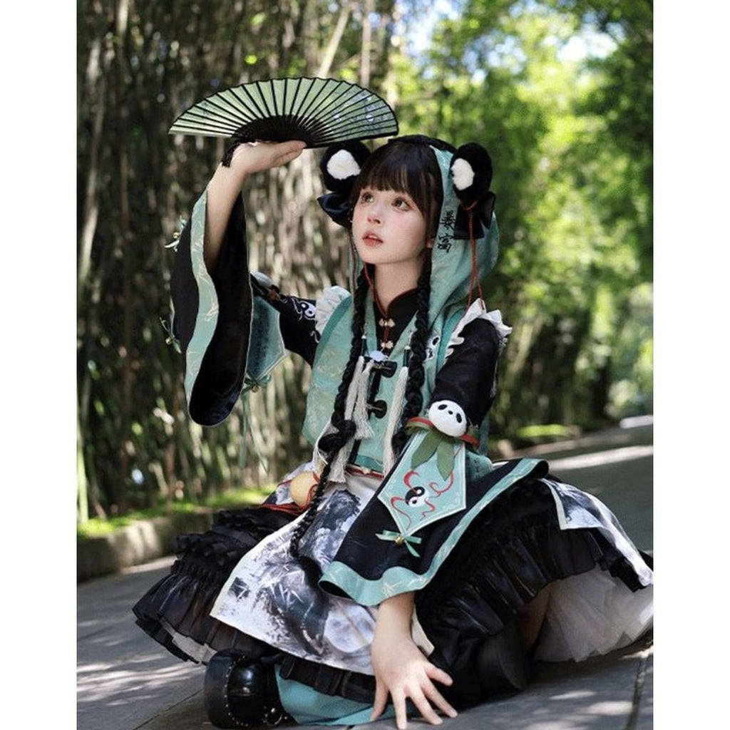 Panda-Themed Chinese Dress Set