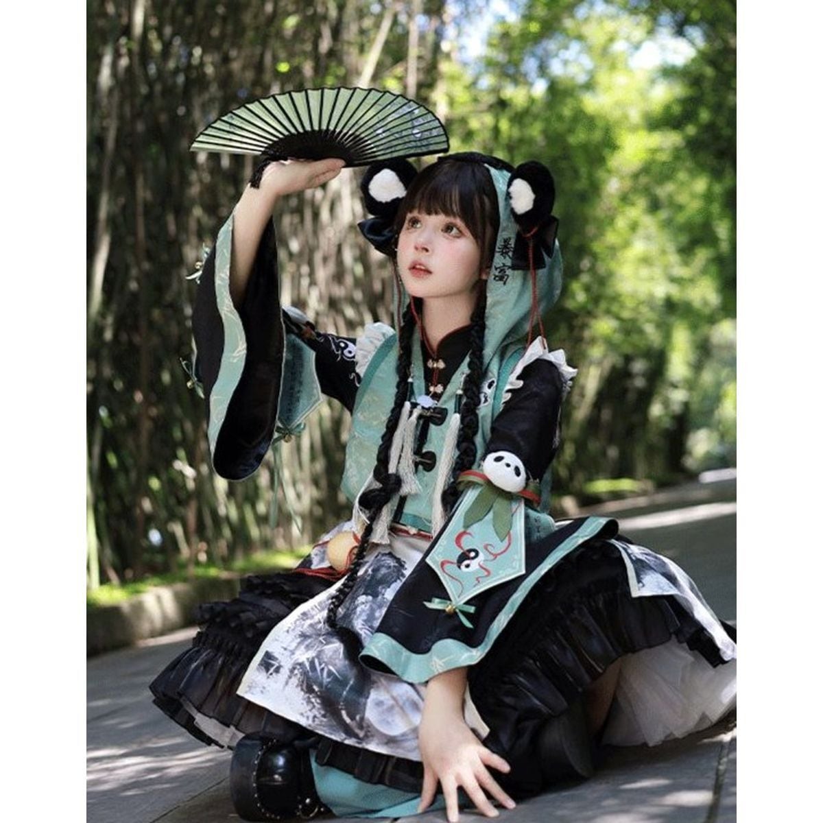 Panda-Themed Chinese Dress Set