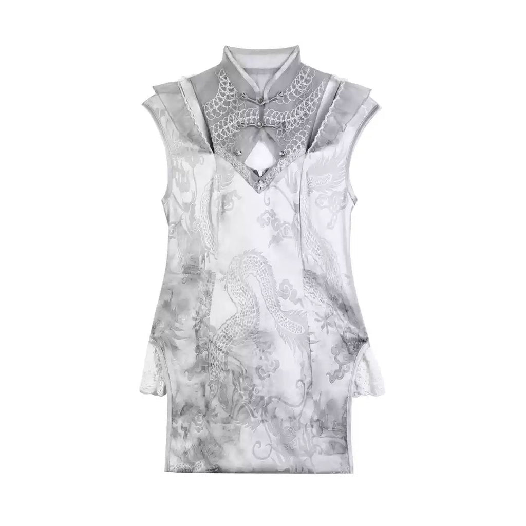 Luxe Silver Oriental Maid Ensemble