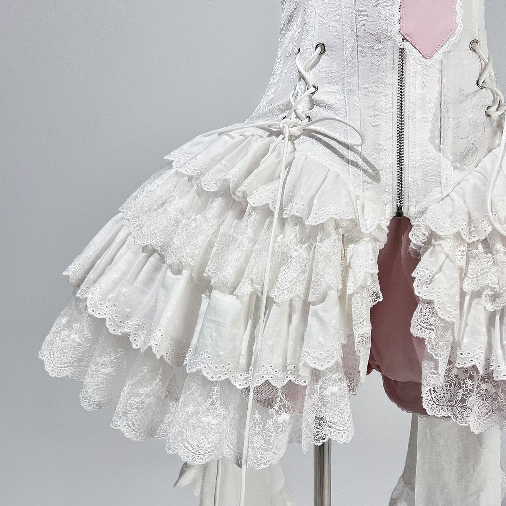 Magical Girl White Frill Dress Set